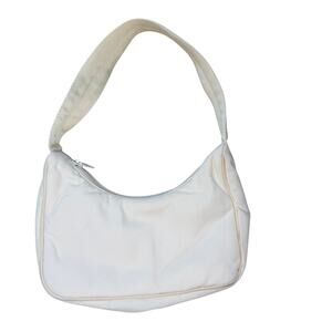 Aritzia Sunday Best White Mini Shoulder Bag Nylon Y2K